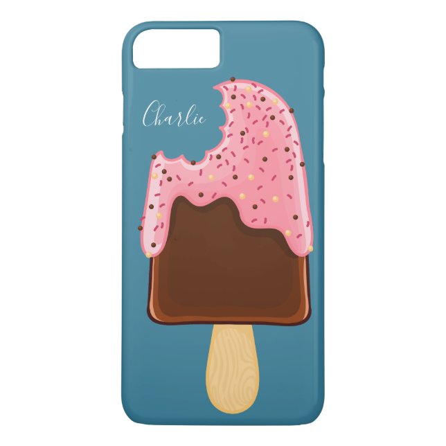 Chocolate Popsicle custom name phone cases (Back)