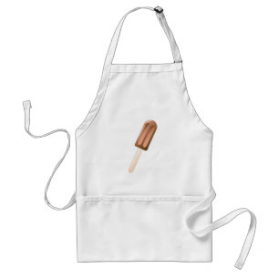 Chocolate Popsicle Ice Cream Bar Adult Apron