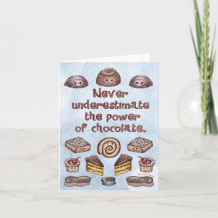 Chocolate Power Notecard