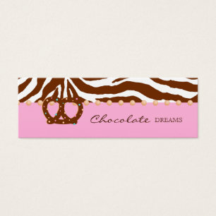 Chocolate Pretzel Bakery Bookmark Price Tag