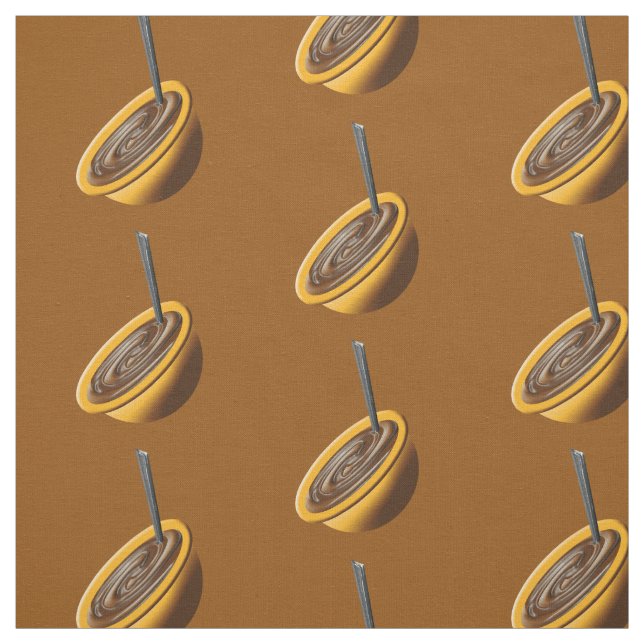 Chocolate Pudding Pattern Fabric (Swatch)