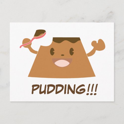 Chocolate PUDDING Postcard