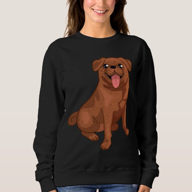 Chocolate Pug Design Classic T-Shirt 4 Sweatshirt (Front)