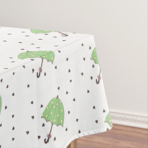 Chocolate Rain Sweet Baby Bridal Shower Umbrella Tablecloth