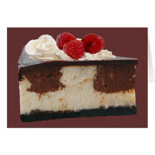 Chocolate Raspberry Cheesecake Cards (Front Horizontal)