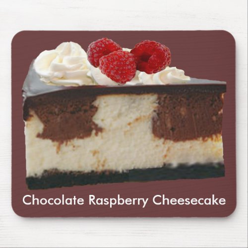 Chocolate Raspberry Cheesecake Mouse Pad