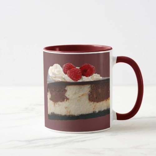 Chocolate Raspberry Cheesecake Mug