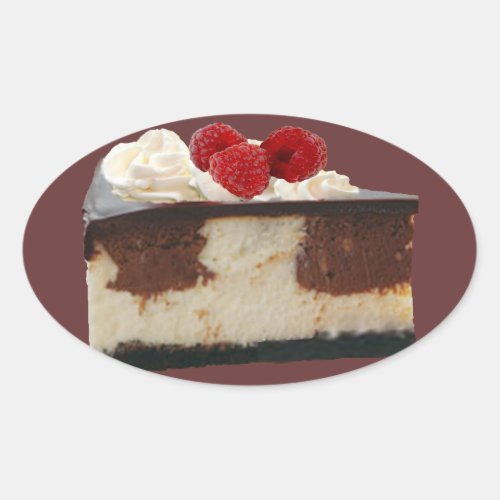 Chocolate Raspberry Cheesecake Sticker