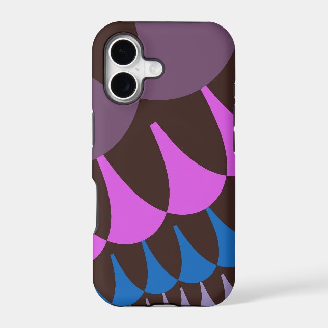 Chocolate Raspberry Scales Iphone Case (Back)