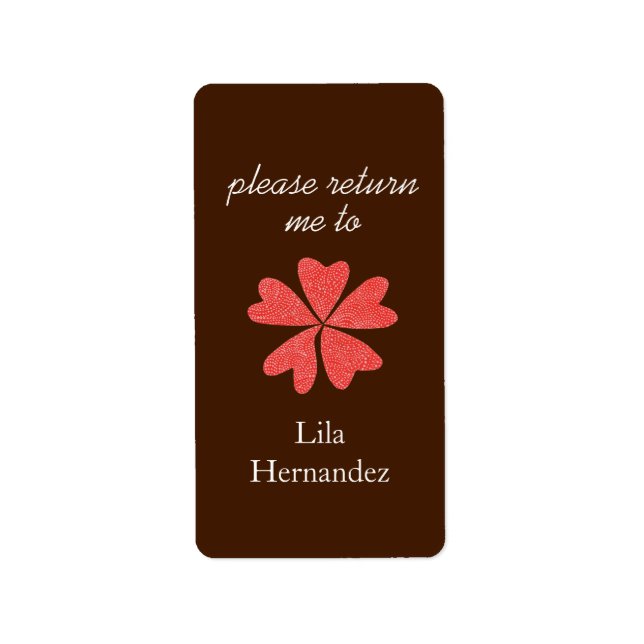 Chocolate & red bookplates (Front)