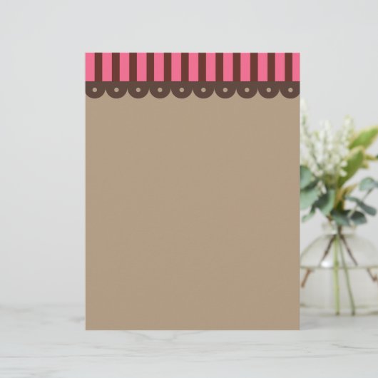 Chocolate Retro Letterhead (Standing Front)