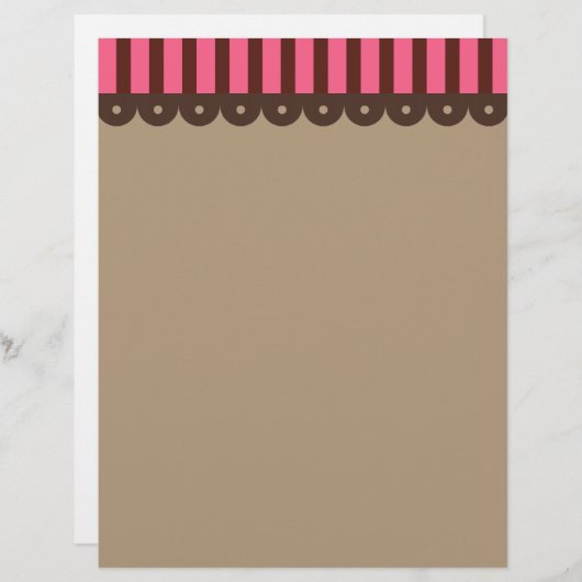 Chocolate Retro Letterhead (Front/Back)