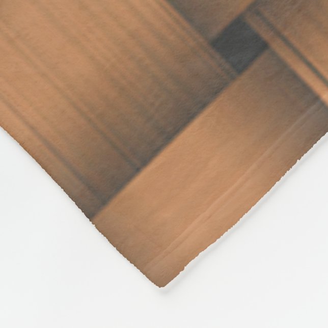 Chocolate Ribbon Fleece Blanket (Corner)