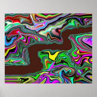 Chocolate River Abstract Print