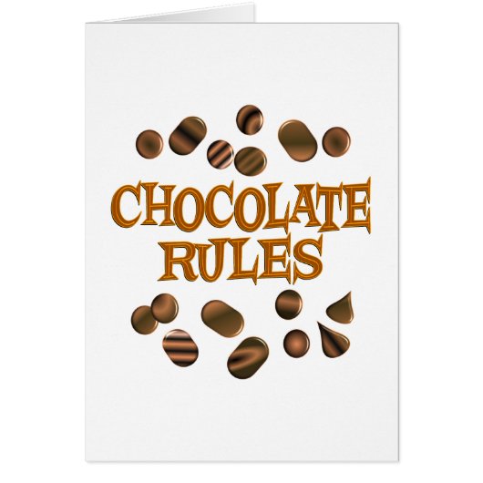 Chocolate Rules Cards (Front)