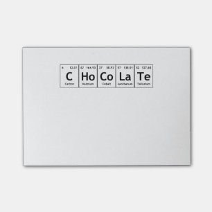 CHoCoLaTe Science Periodic Table Words Elements Post-it Notes