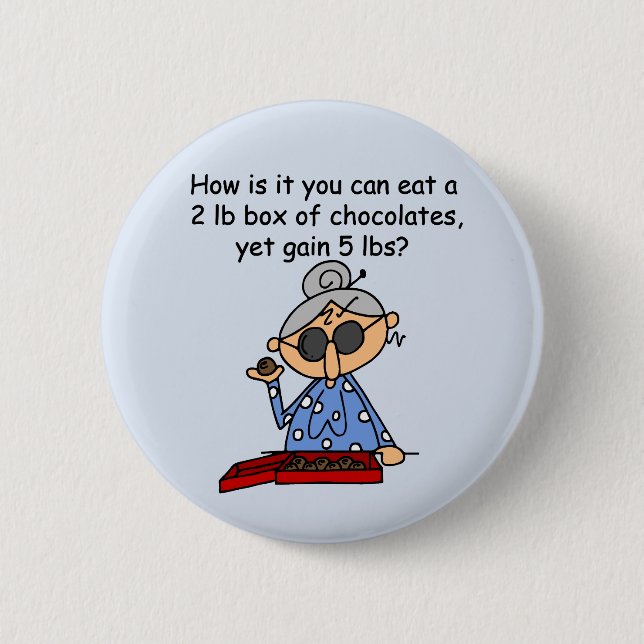 Chocolate Sense Button (Front)