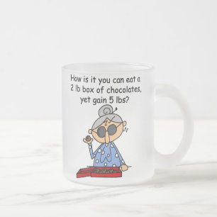 Chocolate Sense Frosted Glass Coffee Mug