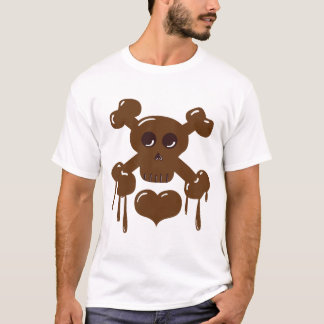 Chocolate Skull and Crossbones T-Shirt