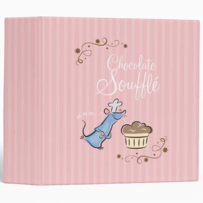 Chocolate Souffle 3 Ring Binder