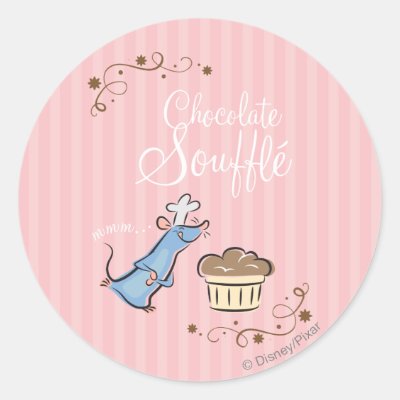 Chocolate Souffle Classic Round Sticker