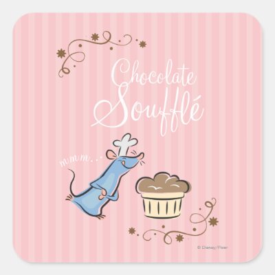 Chocolate Souffle Square Sticker