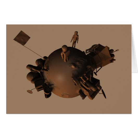 Chocolate Space 4 Card (Front Horizontal)