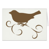 Chocolate Sparrow with Ribbon (Front Horizontal)