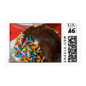 Chocolate Sprinked Apple Postage STamp stamp