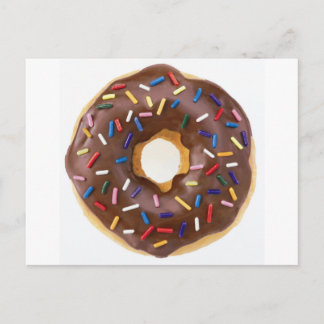 Chocolate Sprinkles Doughnut Postcard