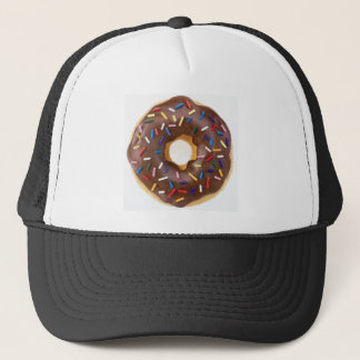Chocolate Sprinkles Doughnut Trucker Hat