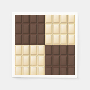 Chocolate Square Delight Napkins
