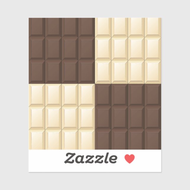 Chocolate Square Delight Sticker (Sheet)