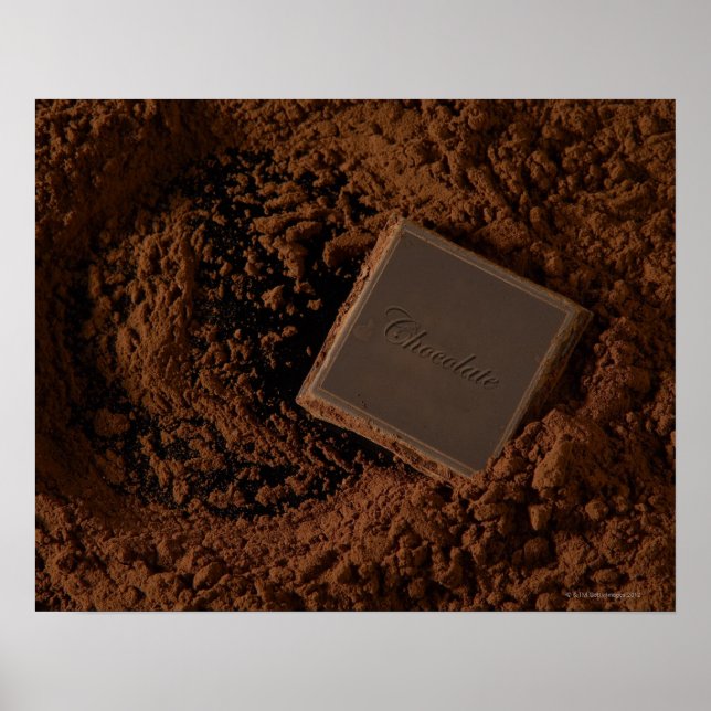 Chocolate Square in Chocolate Powder Poster (Front)