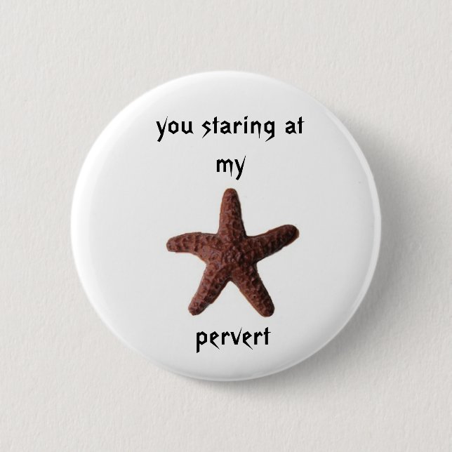 chocolate starfish button (Front)