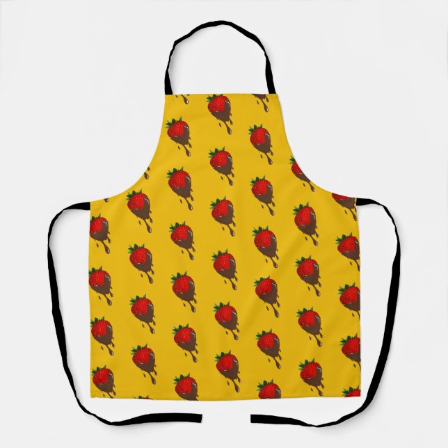 chocolate strawberry apron (Front)
