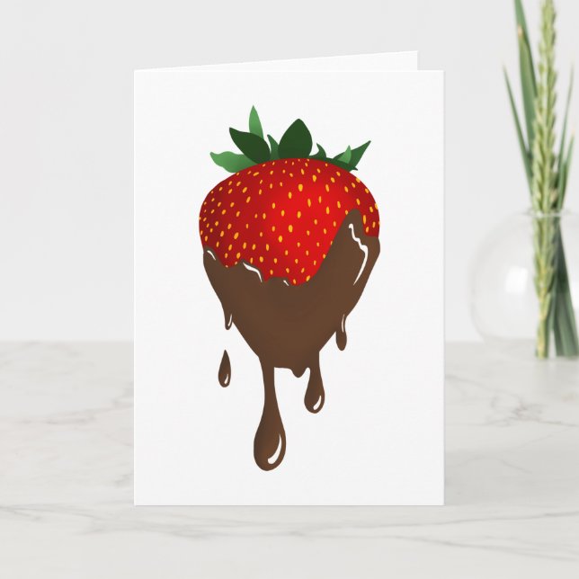 chocolate strawberry card (Front)