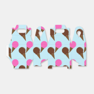 Chocolate & Strawberry Ice Cream Party Favor Boxes