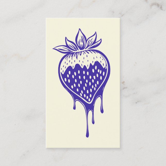 chocolate strawberry loyalty punch card (Front)