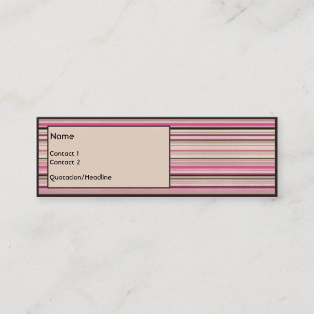 Chocolate Strawberry Mini Business Card (Front)