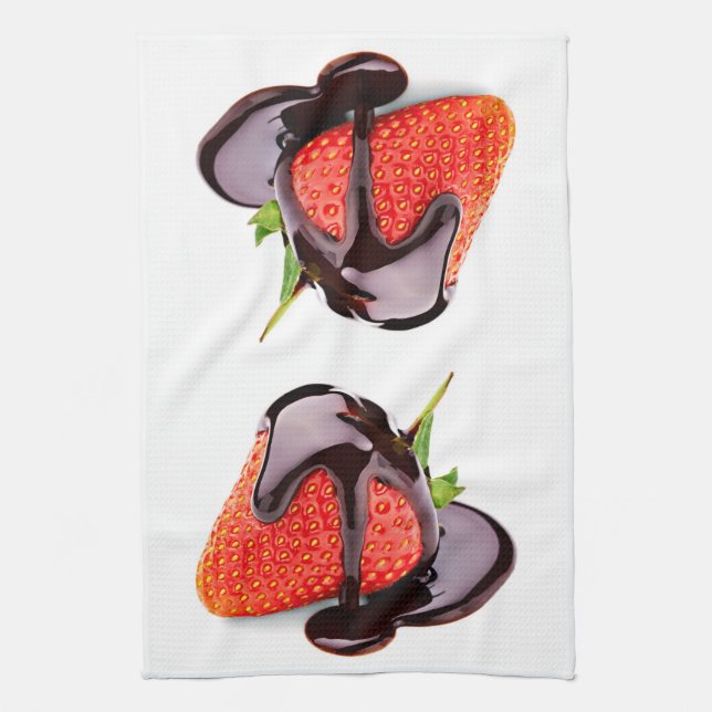 Chocolate Strawberry Towel (Vertical)