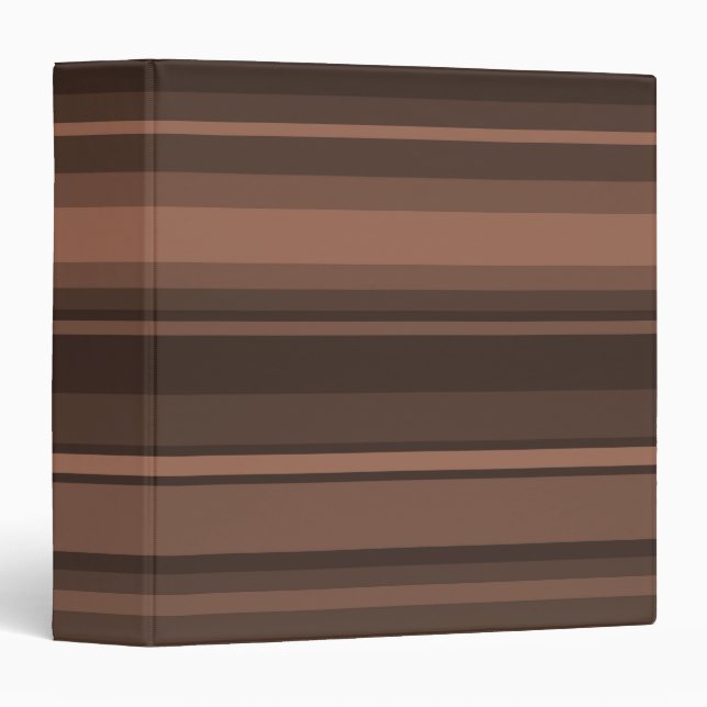 Chocolate stripes 3 ring binder (Front/Spine)