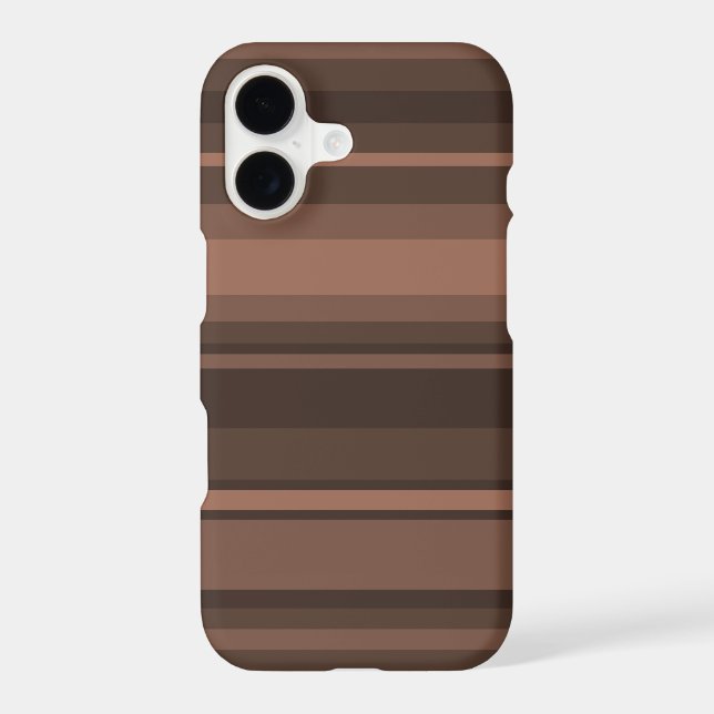 Chocolate stripes iPhone case (Back)