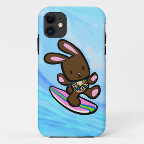 Chocolate Surfing Bunny iPhone 5 Casemate iPhone 11 Case