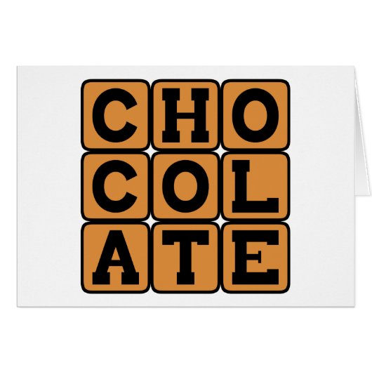 Chocolate, Sweet Dessert Cards (Front Horizontal)