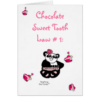 CHOCOLATE SWEET TOOTH LAW CARDS