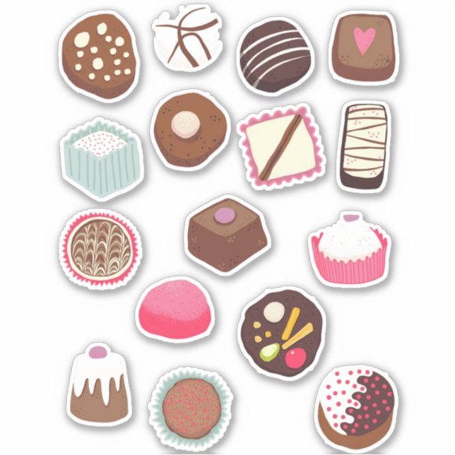 Chocolate Sweet Treats Sticker (Front)