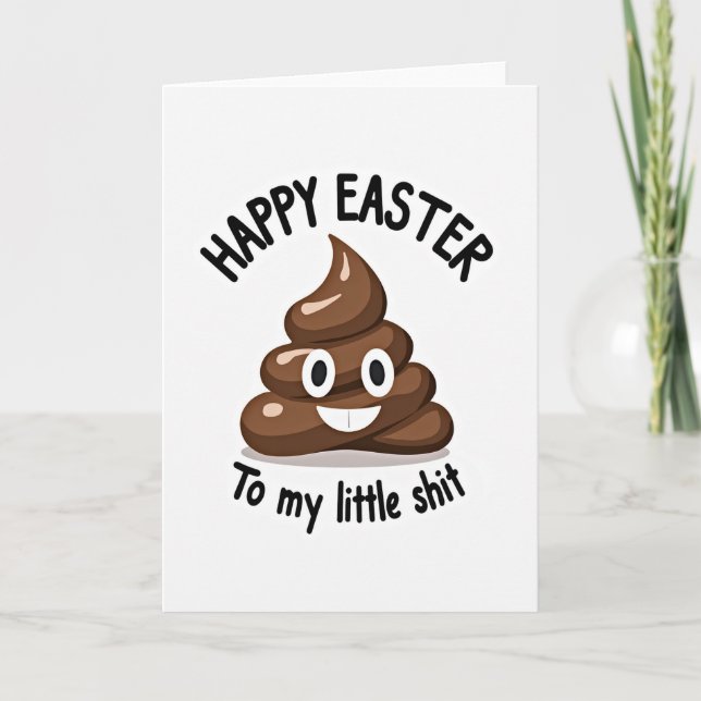Chocolate Swirl Easter Card (Front)