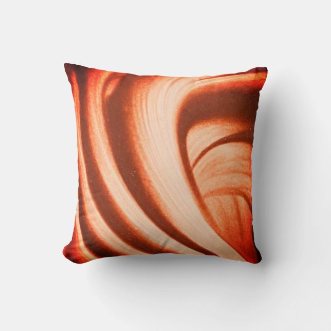 Chocolate Swirl | Sangria Filter | Throw Pillow (Front)