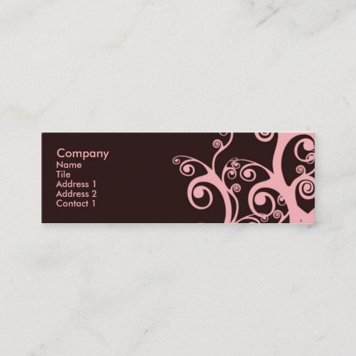 Customizable Chocolate Swirls Business Card Templates